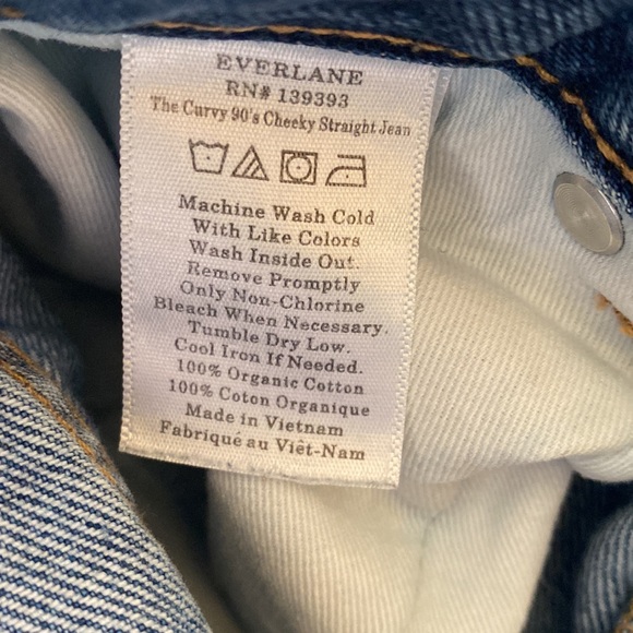 Everlane The Curvy ‘90s Cheeky Straight Jean 28 Crop - Picture 8 of 8